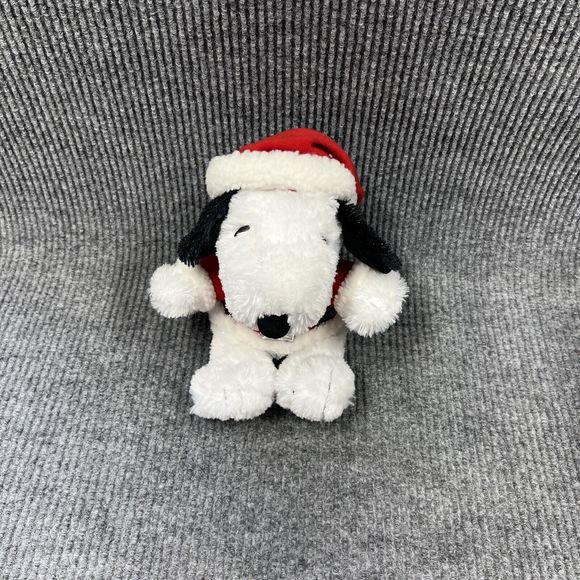 Hallmark Other - Hallmark Snoopy Santa Christmas 9" Plush Peanuts Santa Embroidered Eyes Jingle